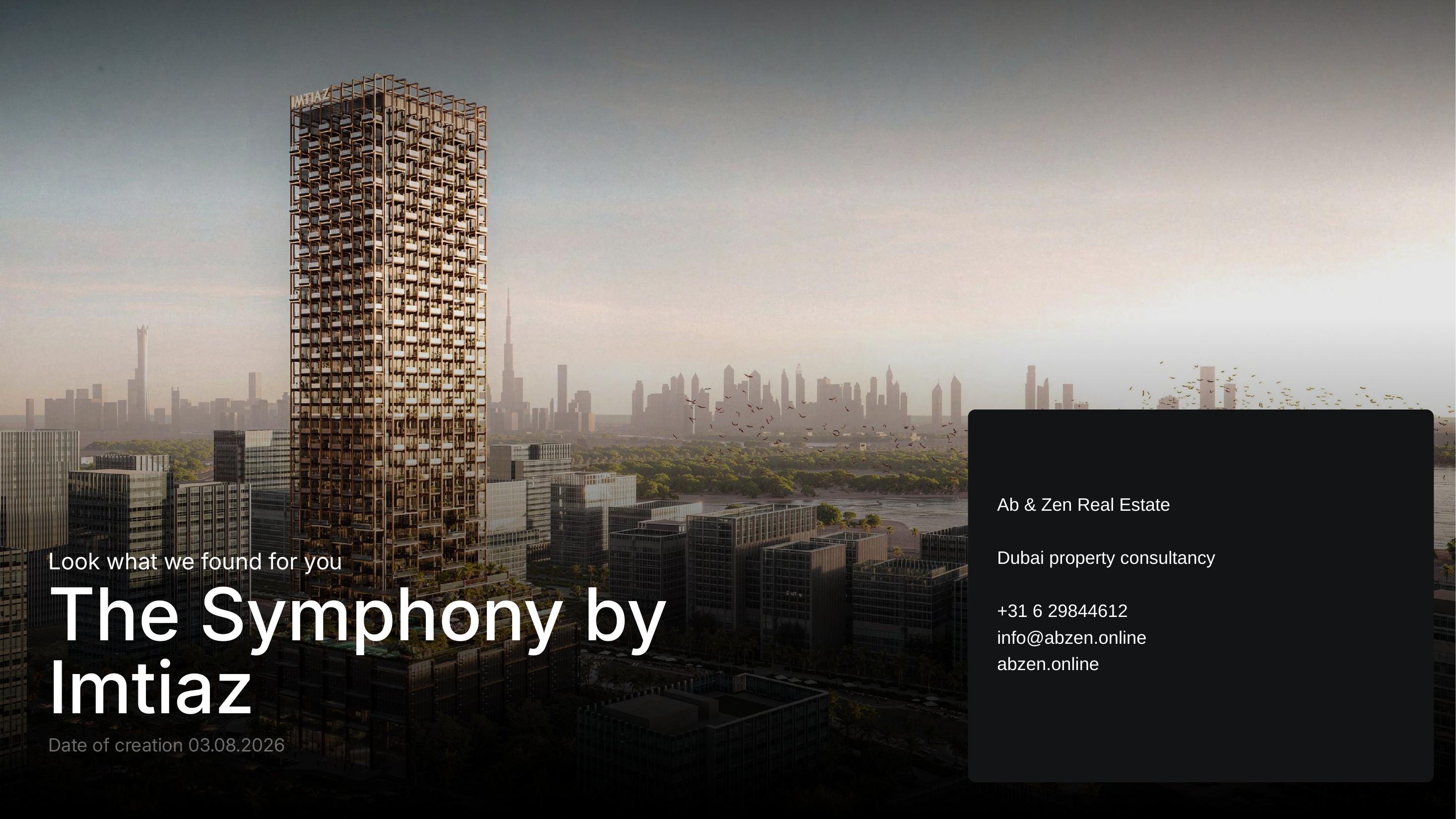The Symphony by Imtiaz — Bukadra, Dubai