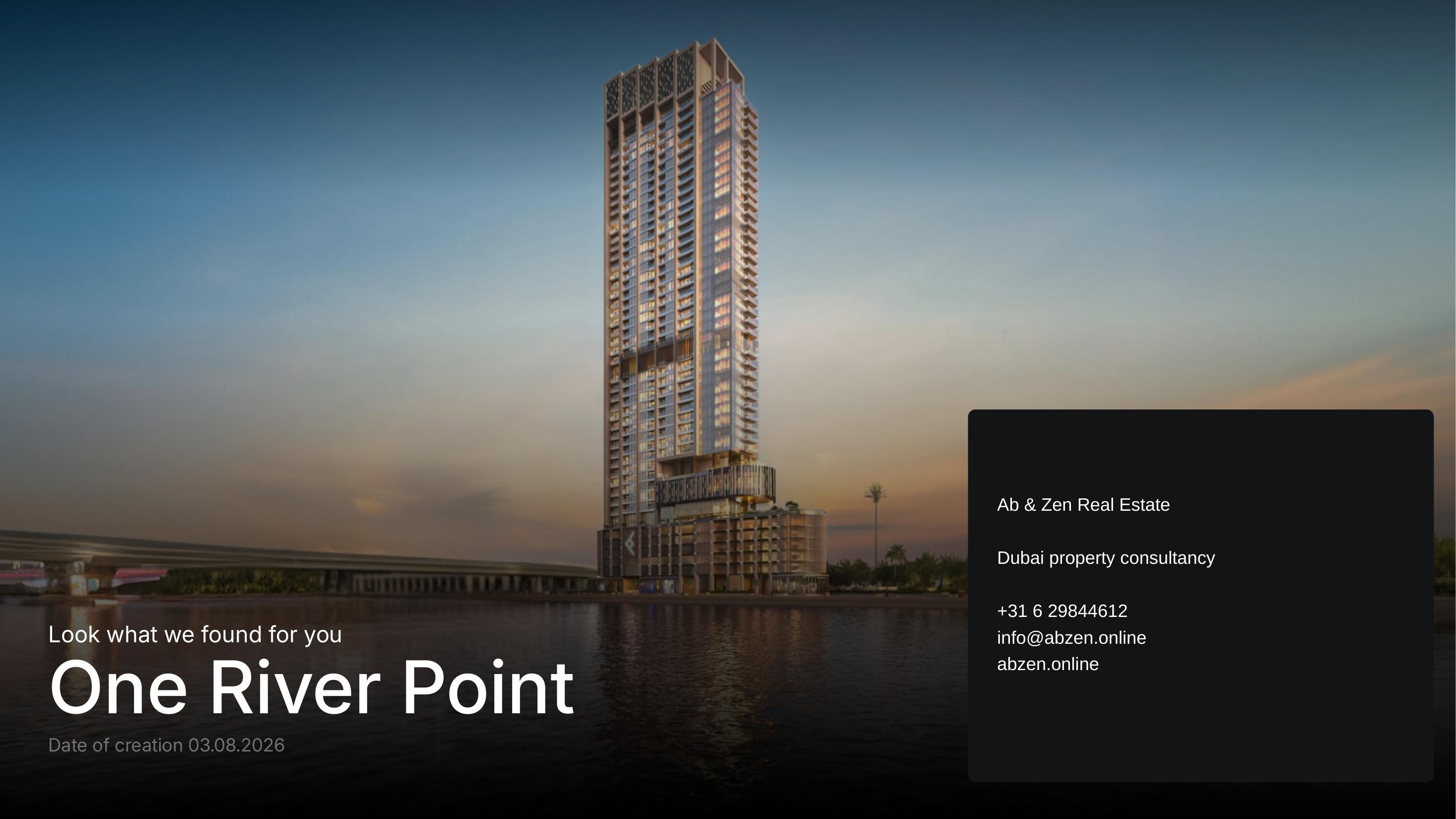 One River Point — Business Bay, Dubai