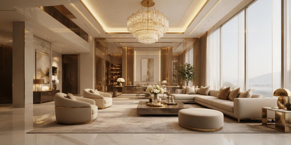 Luxury interior design lounge — Abzen Interiors