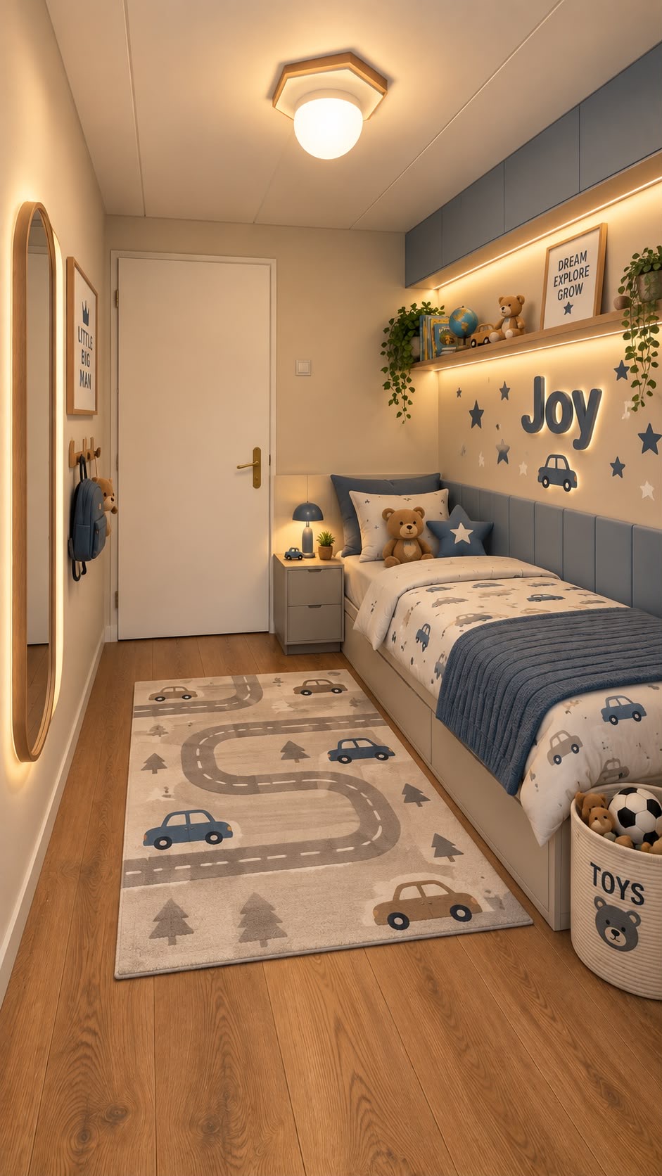Children’s bedroom with bespoke storage — contemporary residential interior project in Eindhoven, Netherlands by Abzen Interior