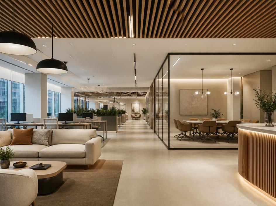 Commercial office interior design project